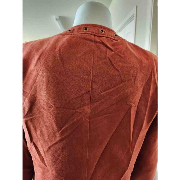 Positive Attitude women's 12 copper bronze 2 piece set suede jacket & tank Autum - Picture 7 of 7